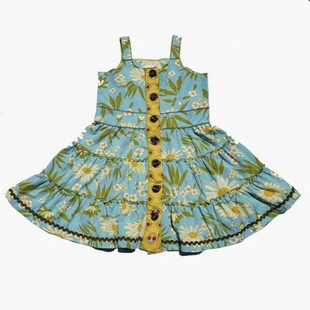 NEW Matilda Jane girls dress 8 aqua green white Good Hart Somewhere in Time tank